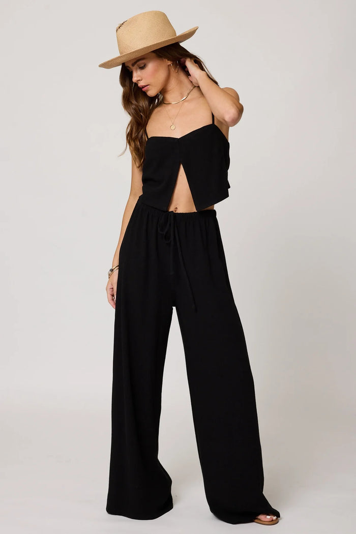 STILLWATER THE VENICE WIDE LEG PANT BLACK