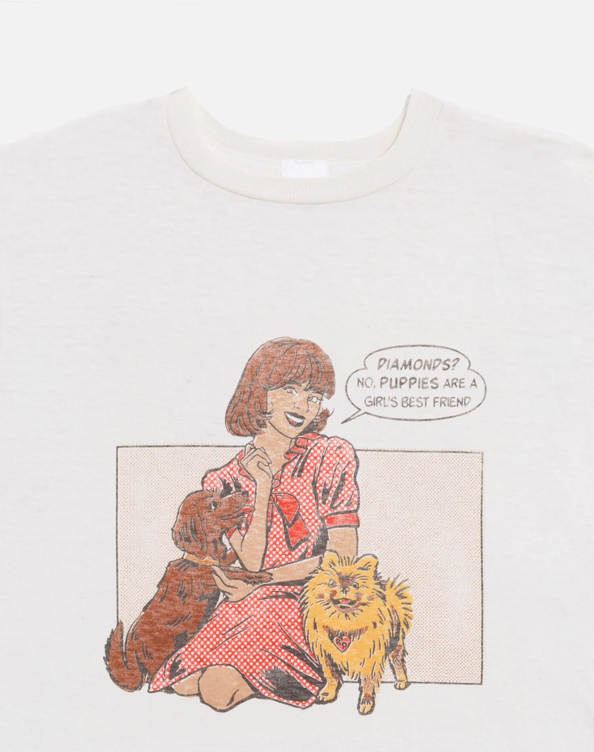 RE/DONE 50S BOXY "PUPPIES" TEE