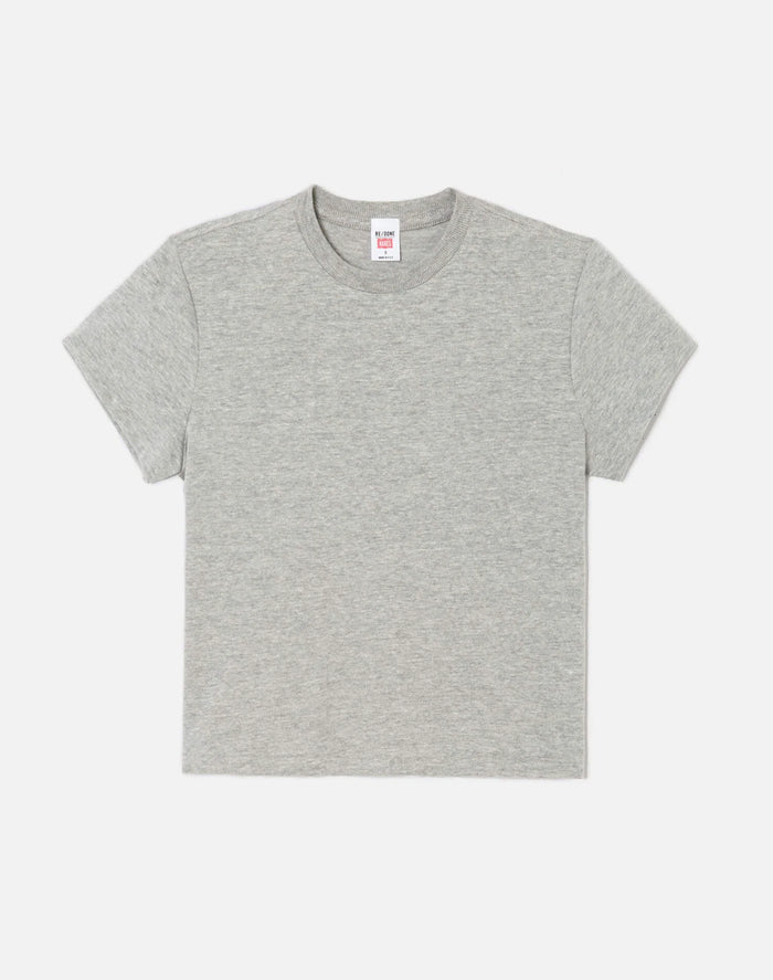 Re/done HANES 1950S BOXY TEE heather grey