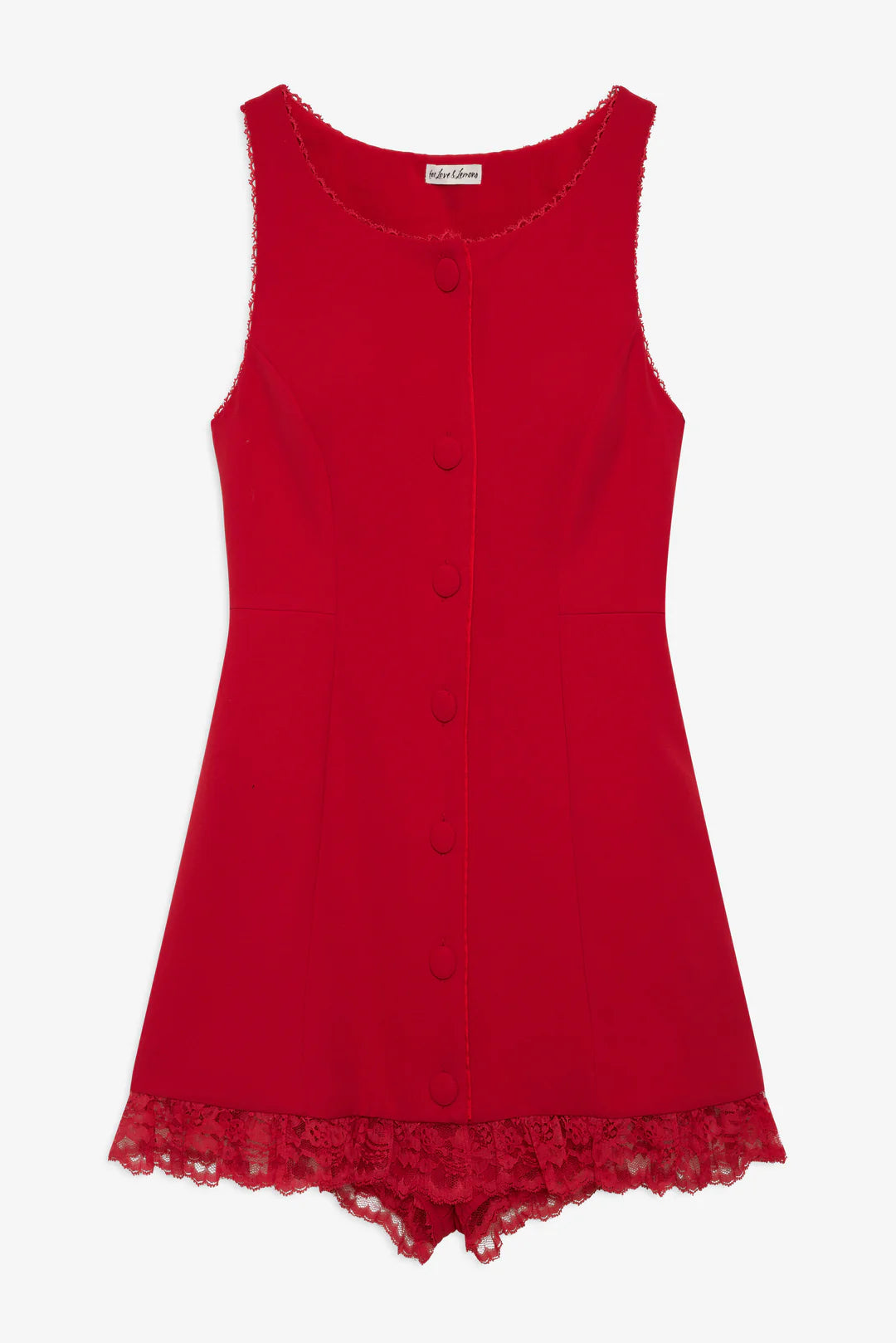 For Love & Lemons Venus Mini Dress RED