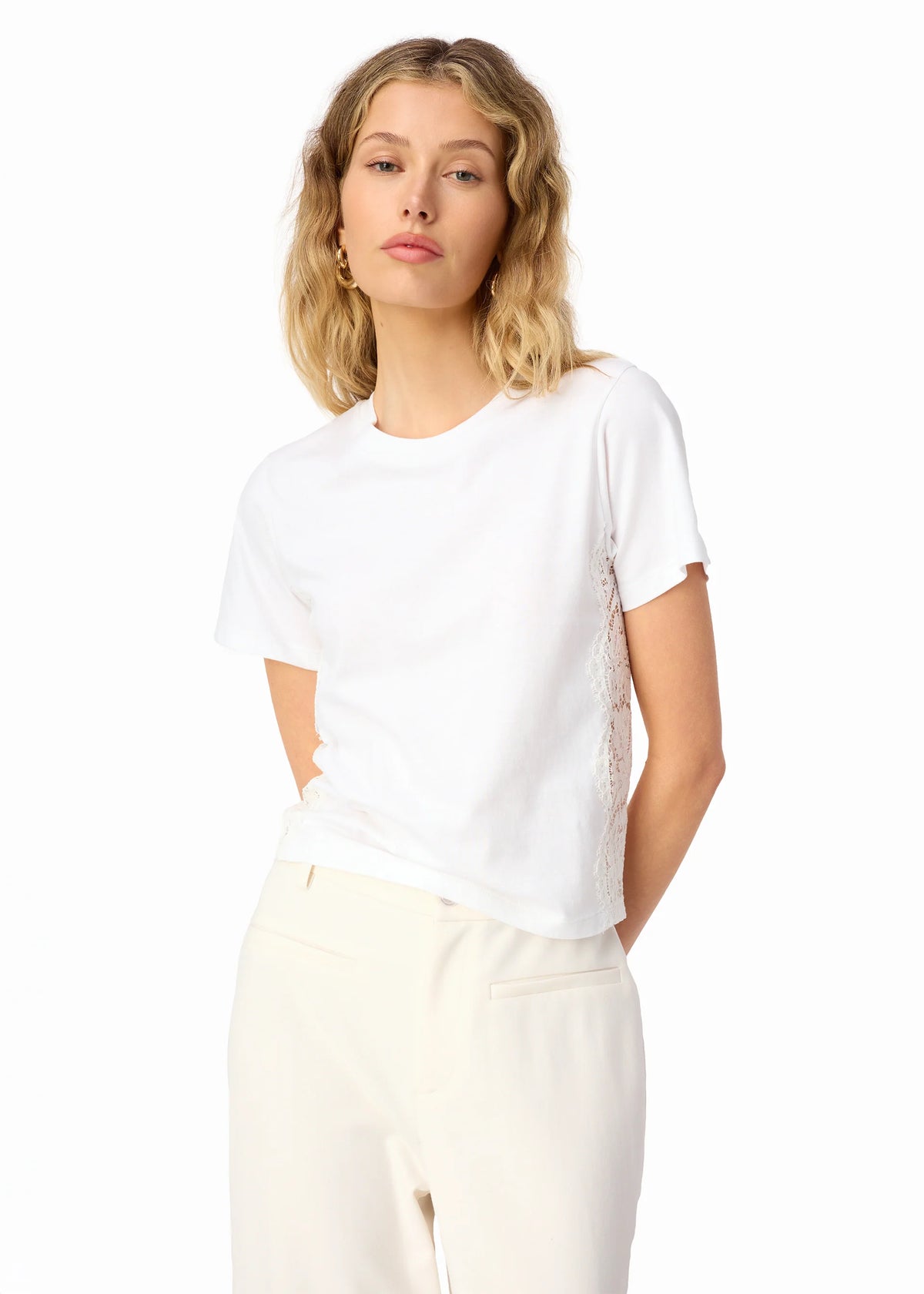 CAMI NYC EBRA COTTON TEE WHITE