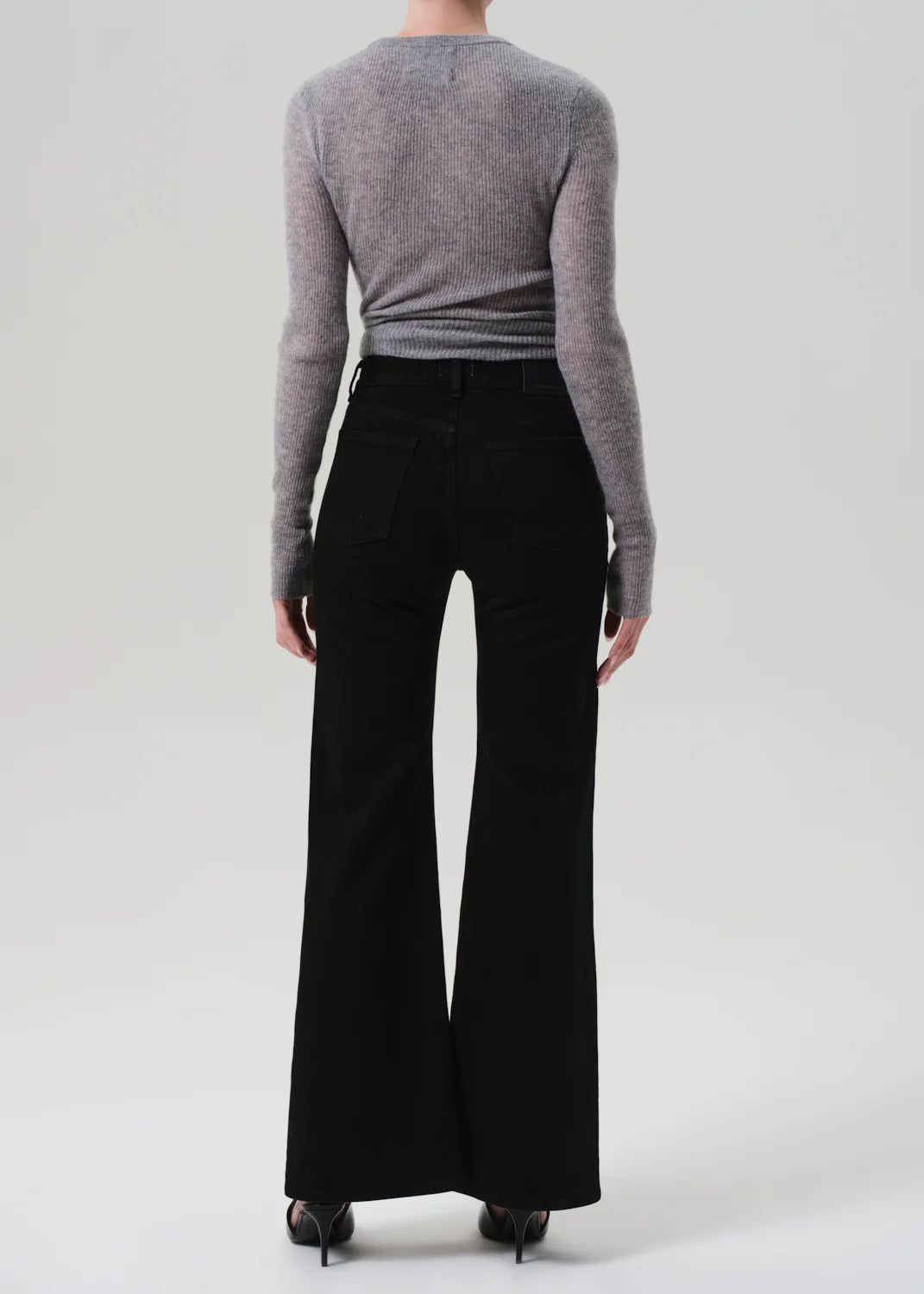 Citizens of Humanity Kimberly Flare With Horsebit In Rich Black