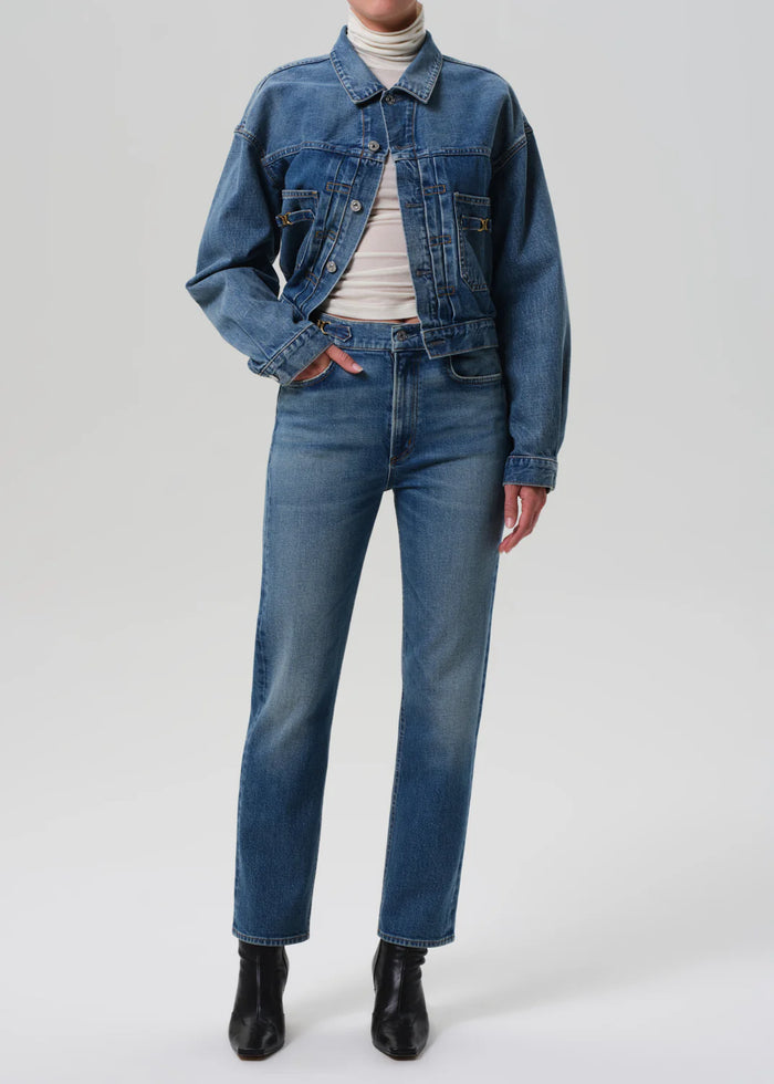 Citizens of Humanity Blaine High Rise Straight With Horsebit In Alma