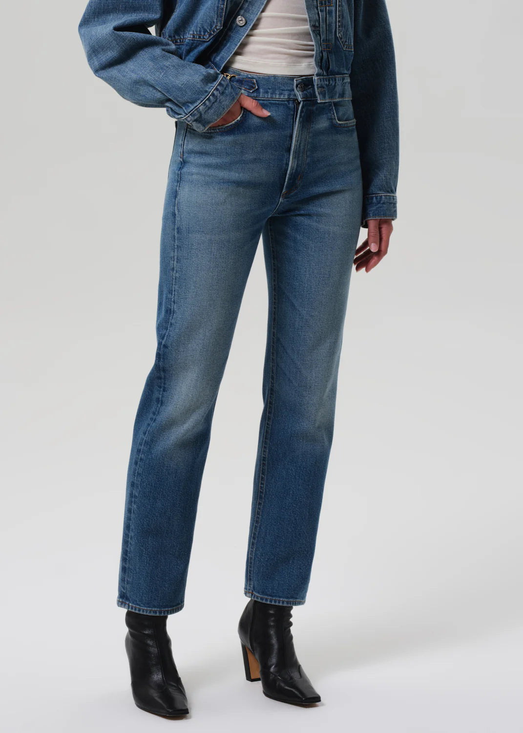 Citizens of Humanity Blaine High Rise Straight With Horsebit In Alma