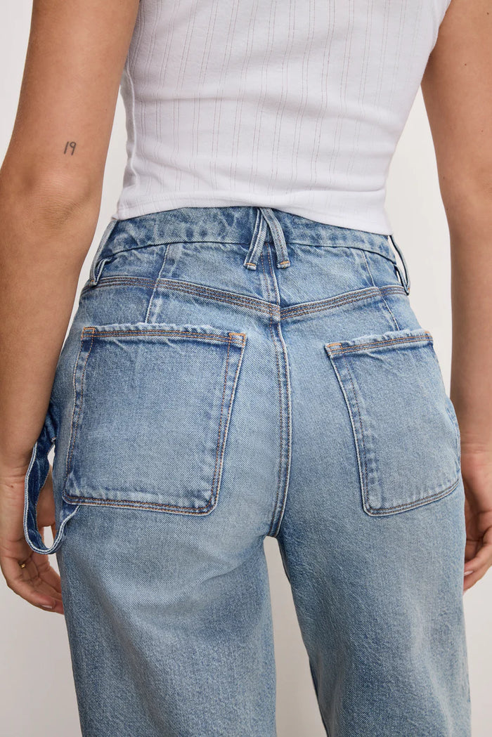 Good American Good 90s RELAXED CARPENTER JEANS Indigo755