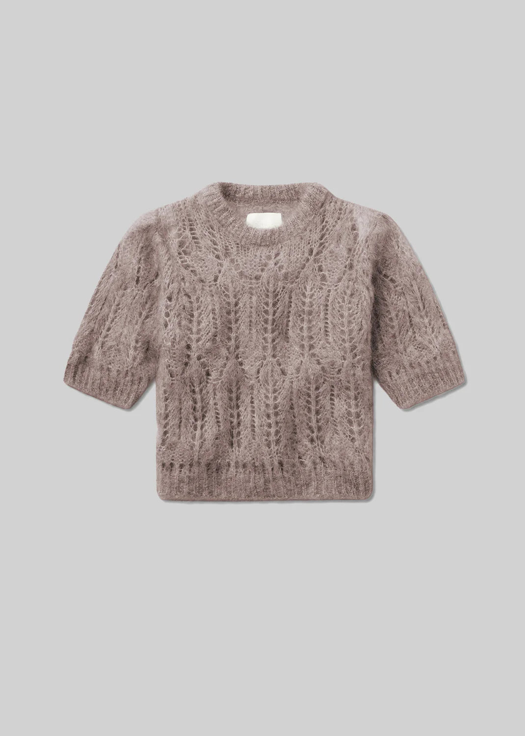 Citizens of Humanity Odette Puff Sleeve Sweater In Mushroom