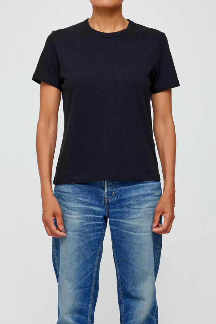 MOUSSY VINTAGE BASIC TEE - Black