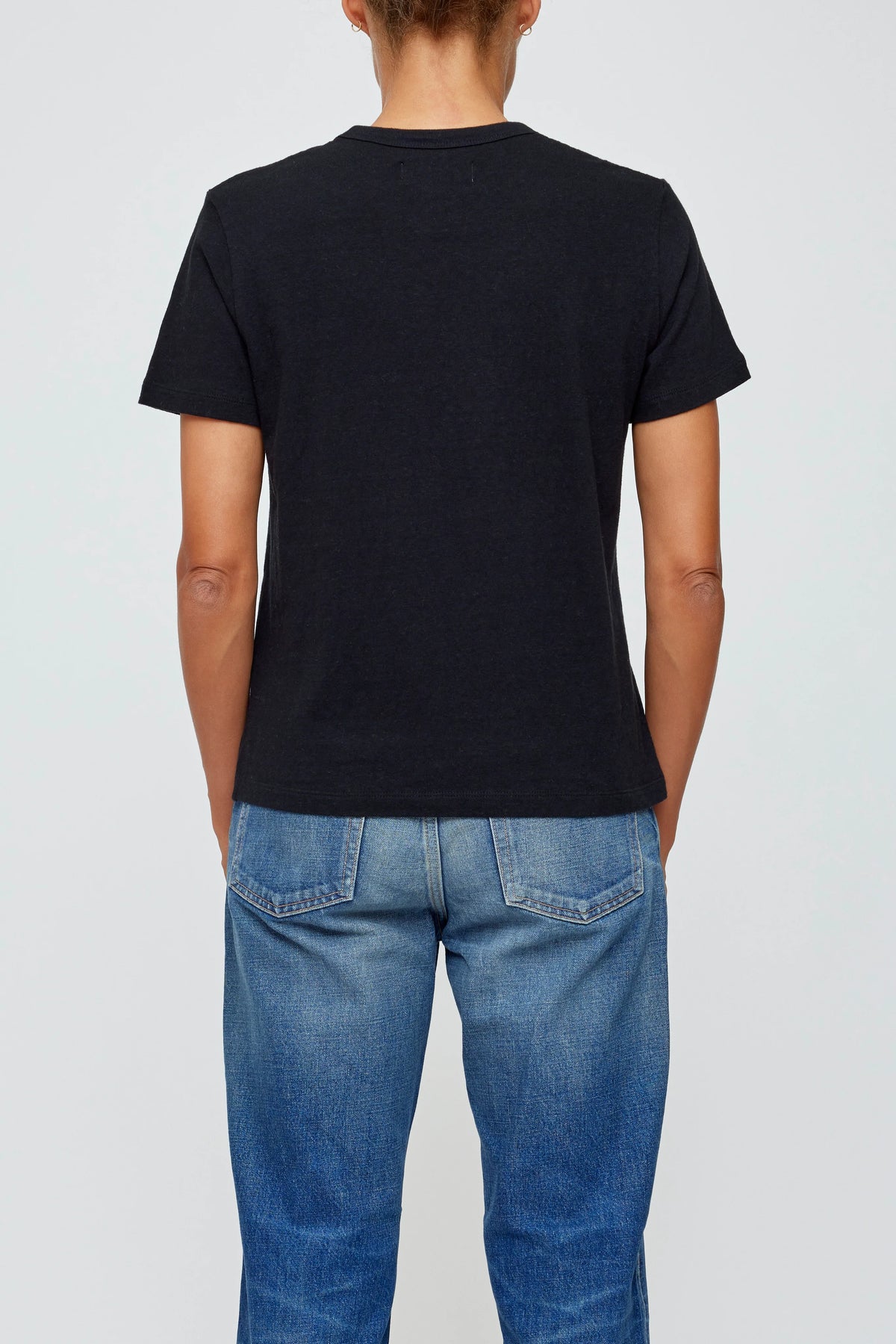 MOUSSY VINTAGE BASIC TEE - Black