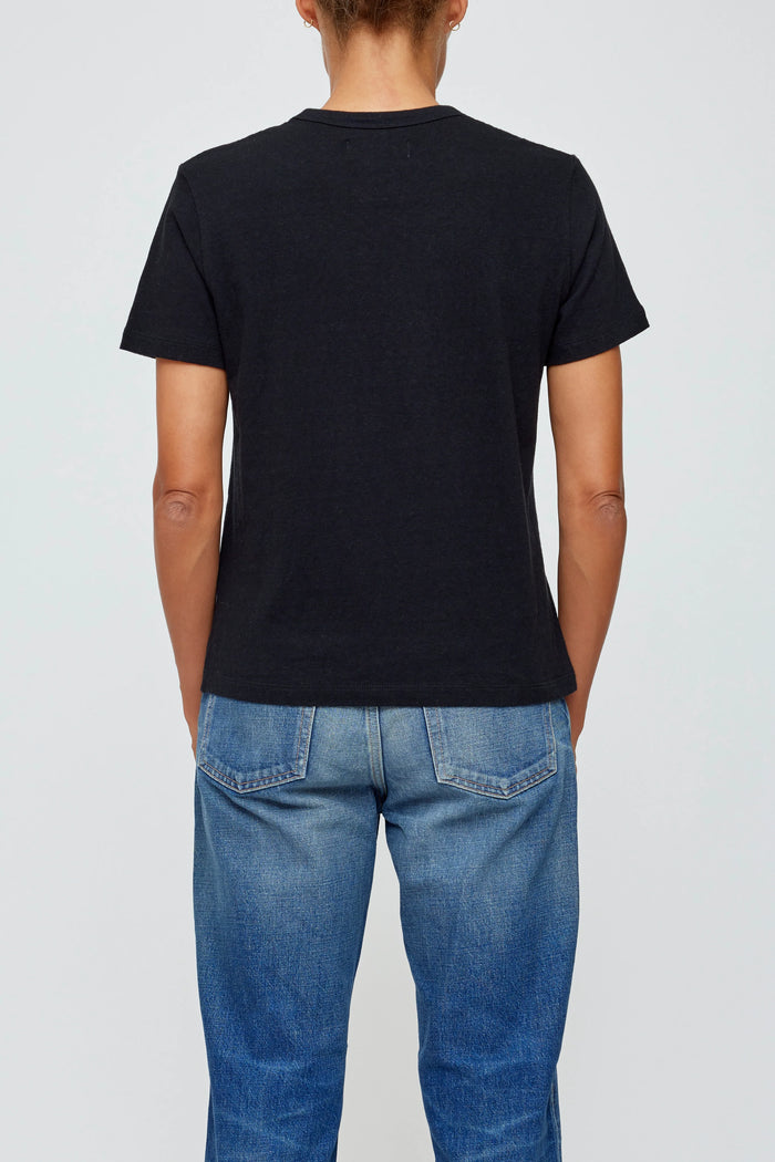 MOUSSY VINTAGE BASIC TEE - Black