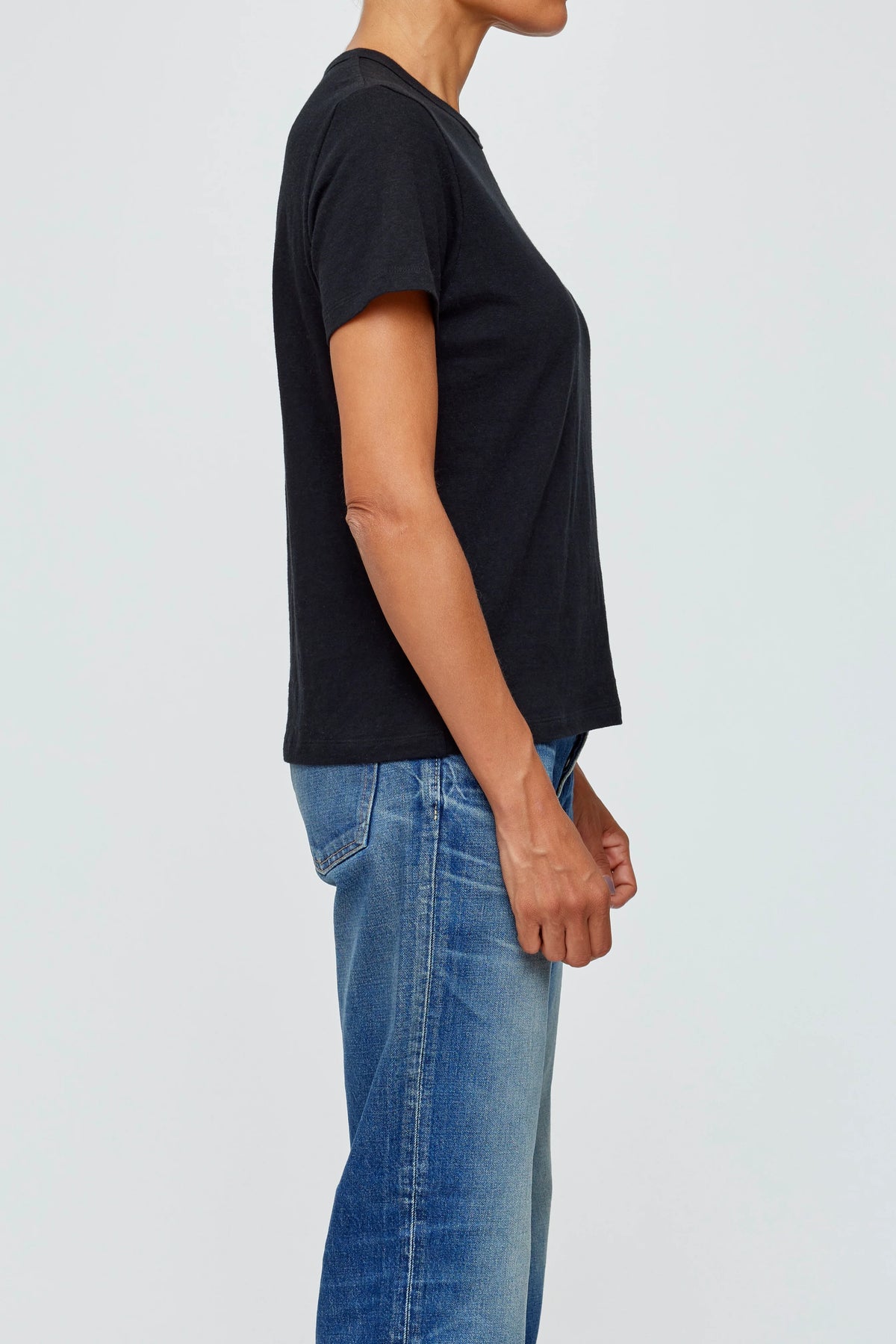 MOUSSY VINTAGE BASIC TEE - Black