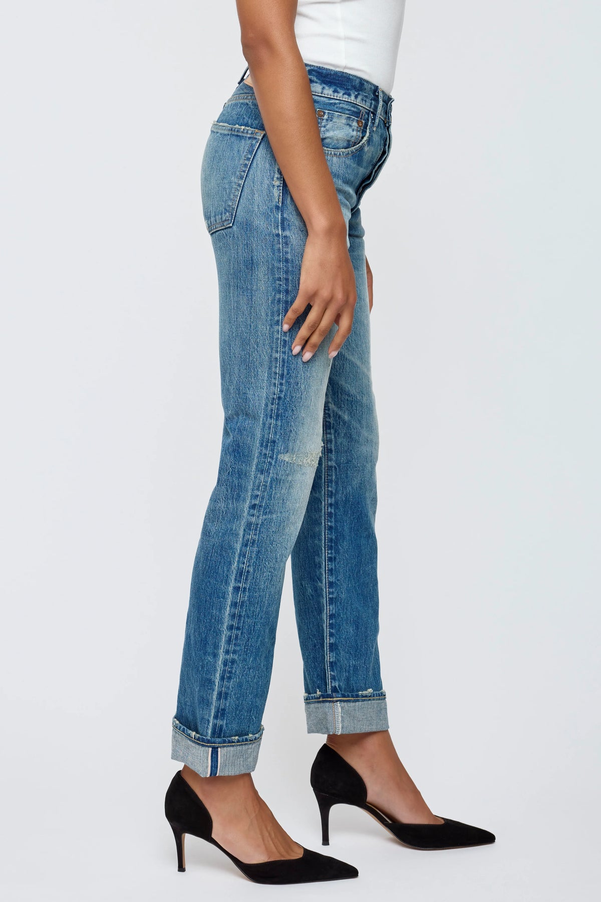 Moussy FREDERICA SELVEDGE STRAIGHT Blue