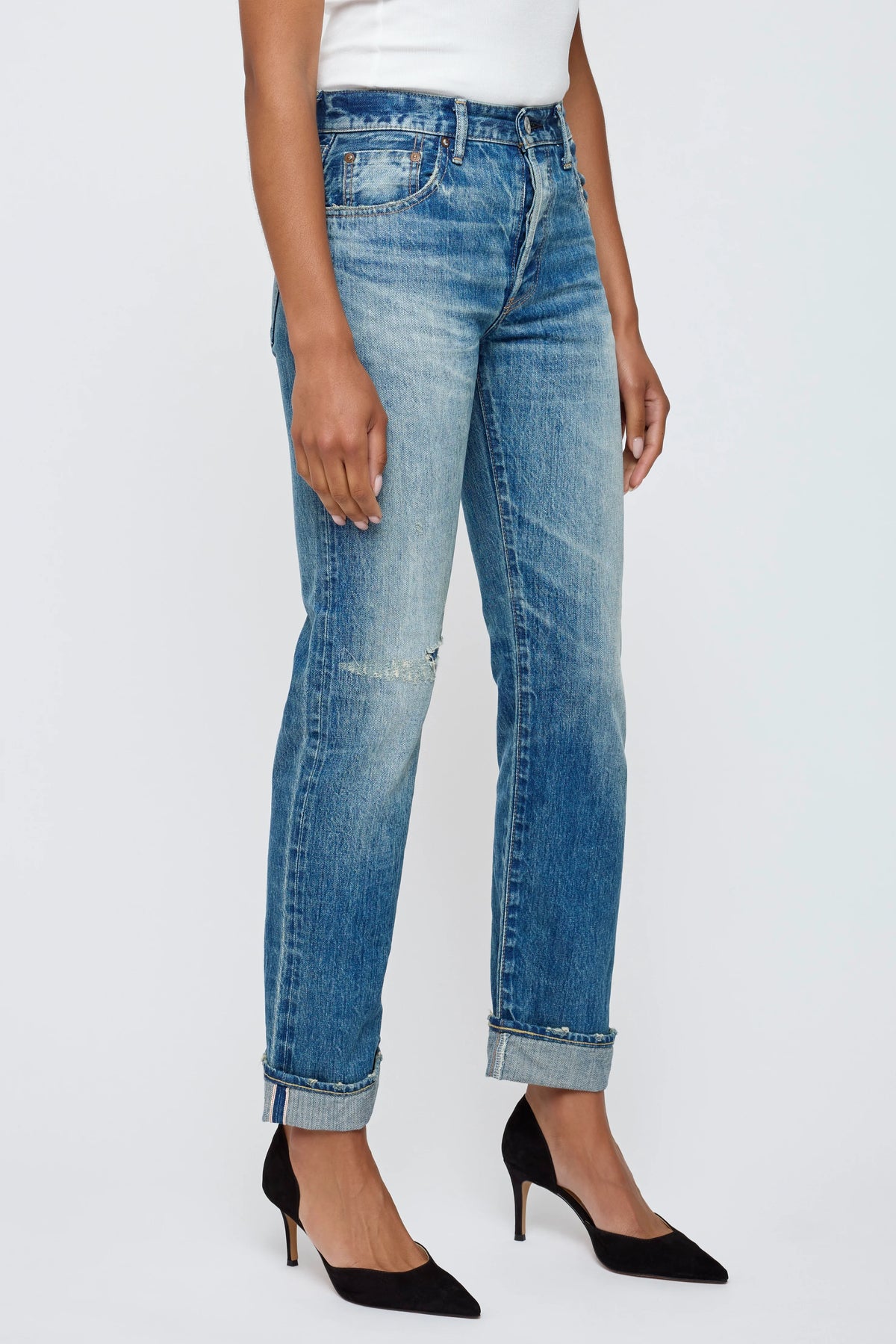 Moussy FREDERICA SELVEDGE STRAIGHT Blue