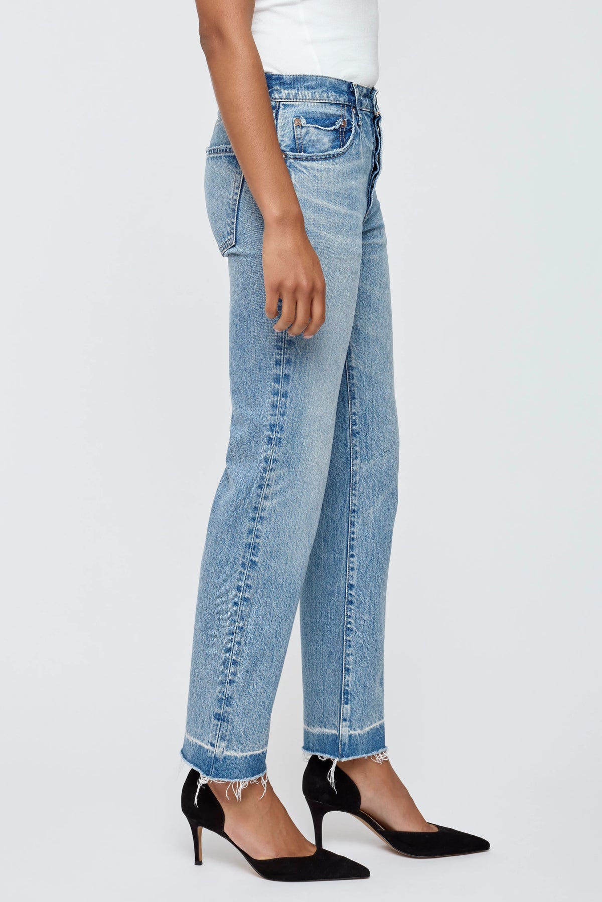 Moussy PRINCETON STRAIGHT Light Blue