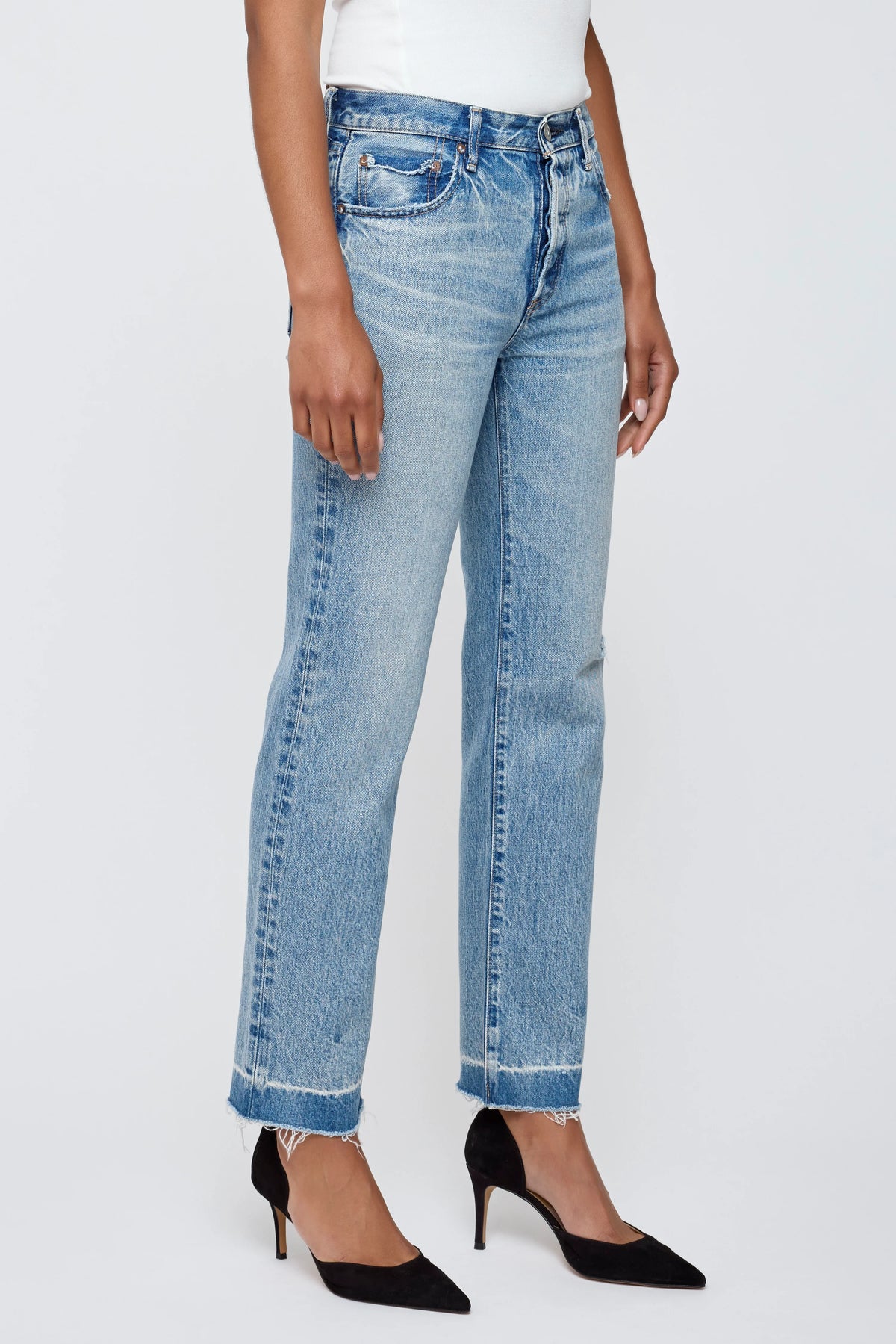 Moussy PRINCETON STRAIGHT Light Blue
