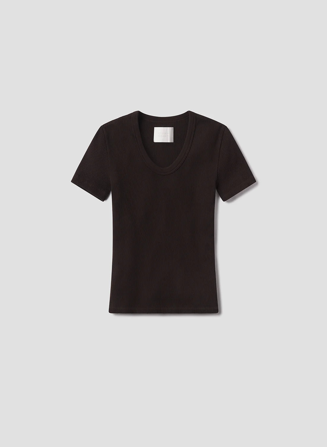 Citizens of Humanity Maude U Neck Tee In Chocolate or White