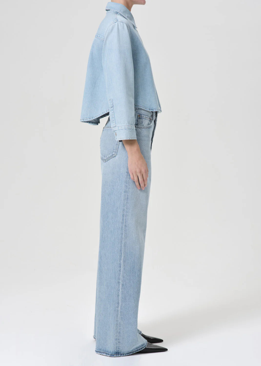 Agolde DAME HIGH RISE WIDE LEG NO CUFF IN CONFLICT