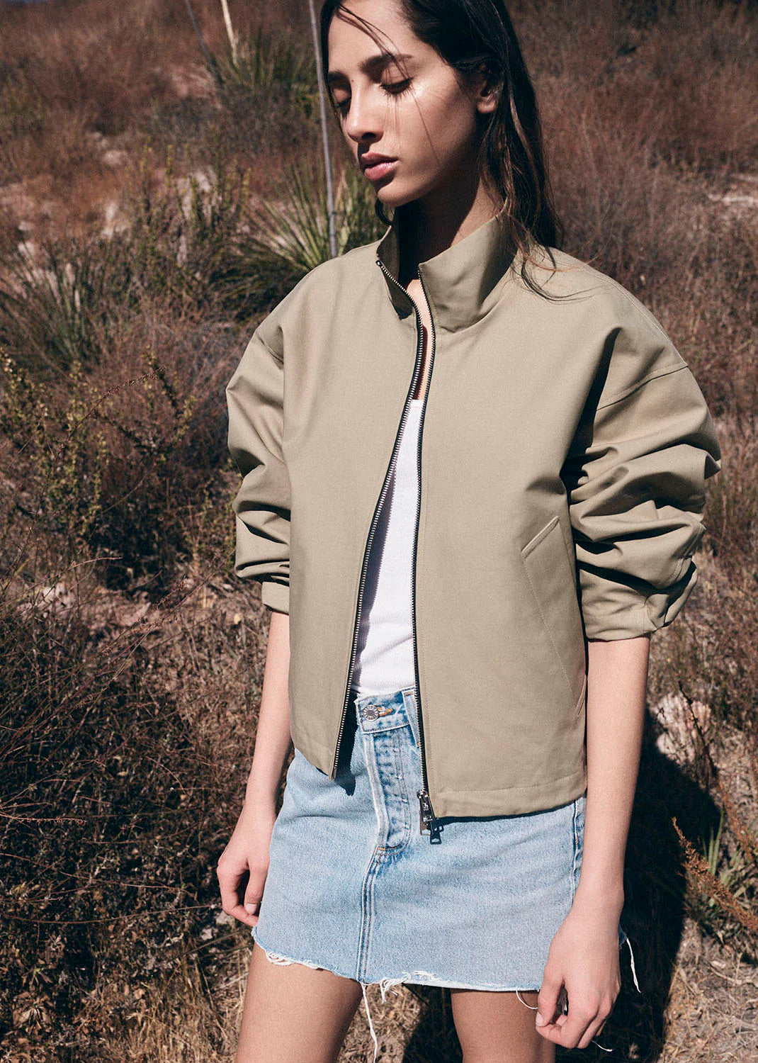 Agolde V-WAIST MINI SKIRT IN FORCE