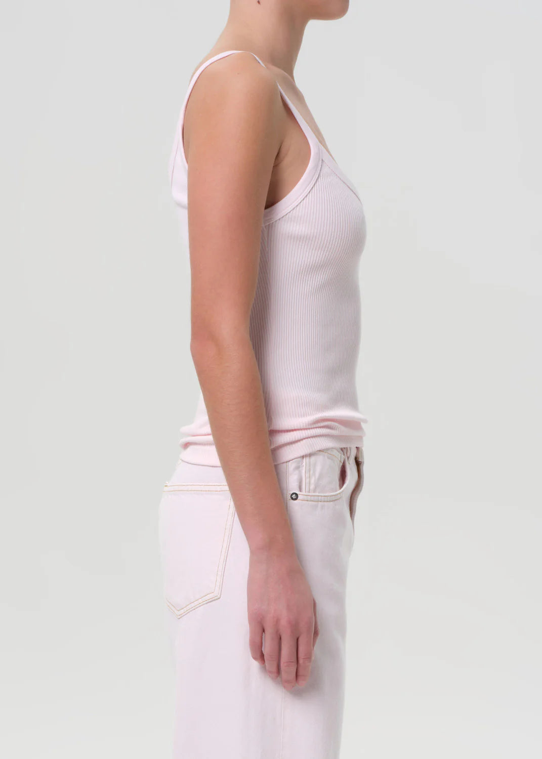 AGOLDE JORDAN TANK IN COSMOS