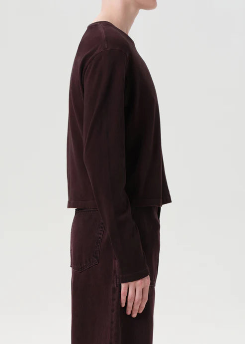 AGOLDE SYDNEY LONG SLEEVE TEE - CIPHER