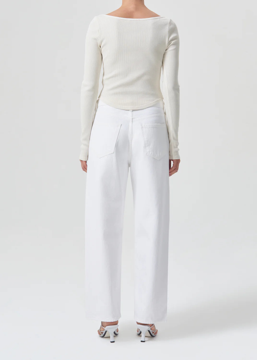 AGOLDE LOW SLUNG BAGGY 28" IN MILKSHAKE