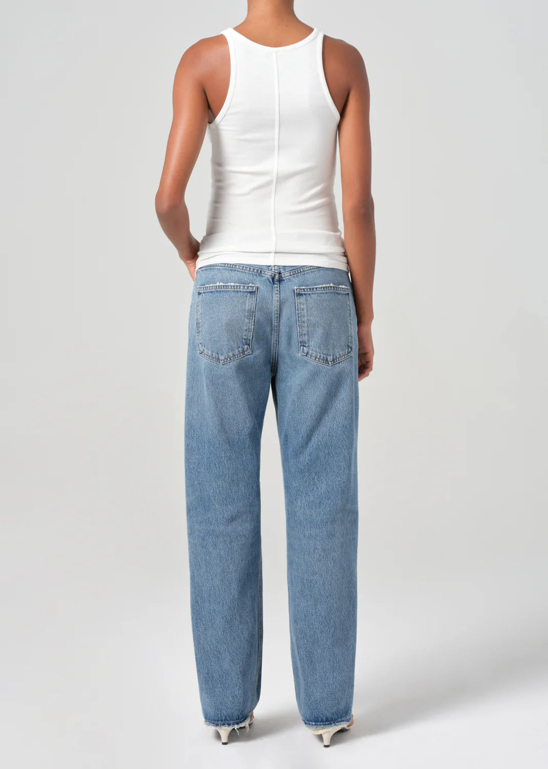 AGOLDE FRAN LOW SLUNG STRAIGHT IN REIGN