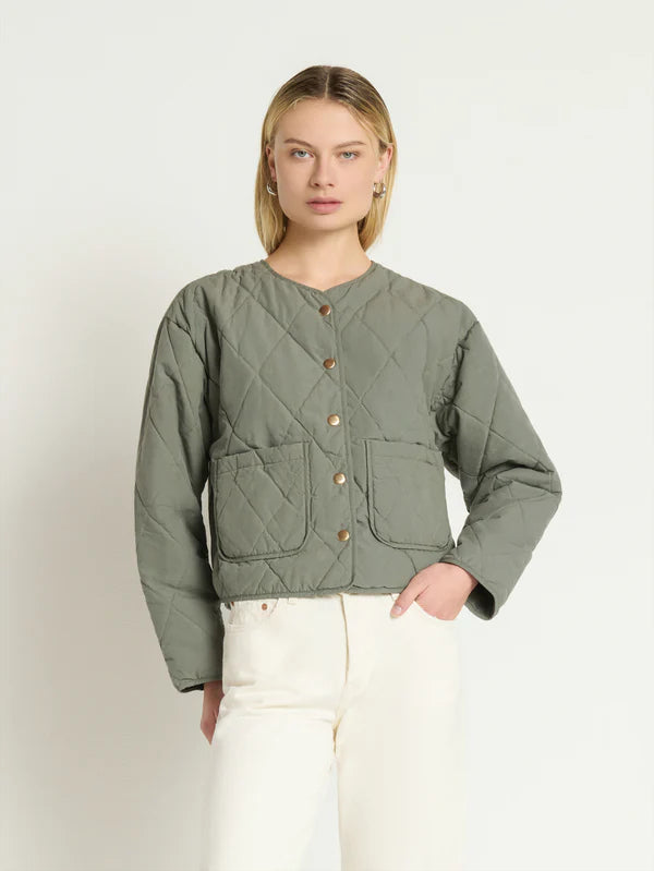 Nation Aspen Quilted Jacket - Cator Grey Jacket