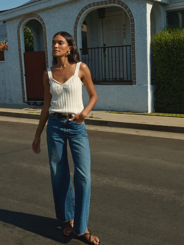 Nation Ltd Cali Sweater Tank Porcelain