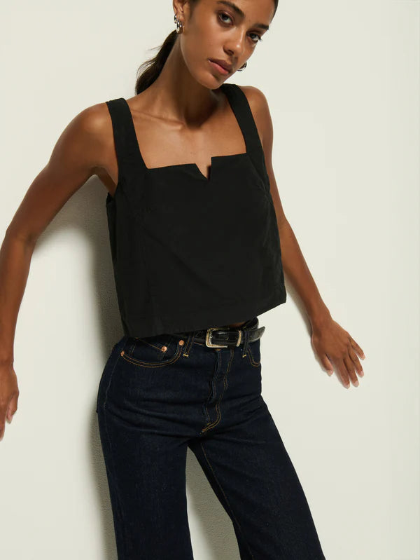 Nation Ltd Crista Square Tank Black