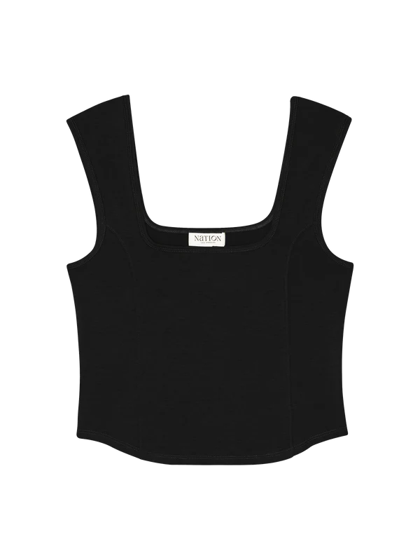 Nation LTD Gemi Top Jet Black