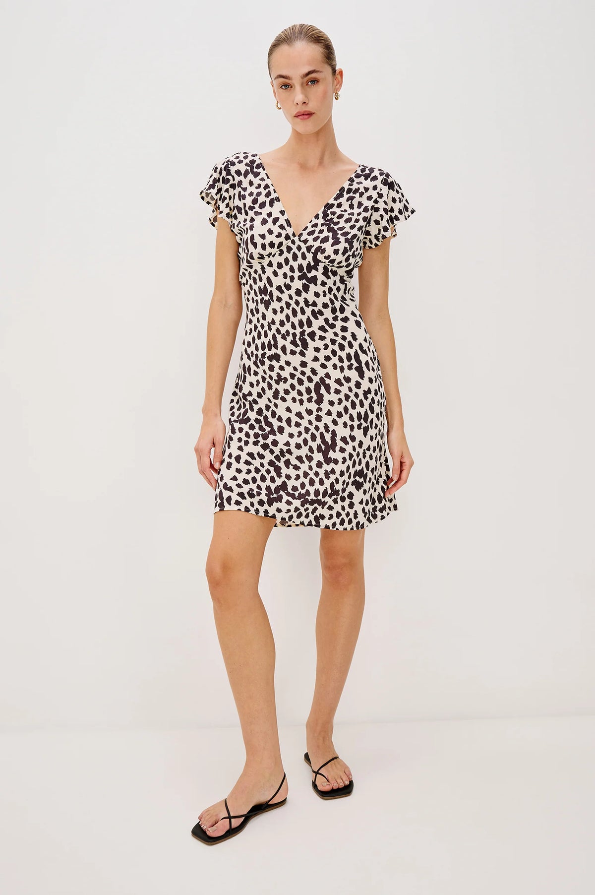 Rails Gigi Dress Taupe Spotted