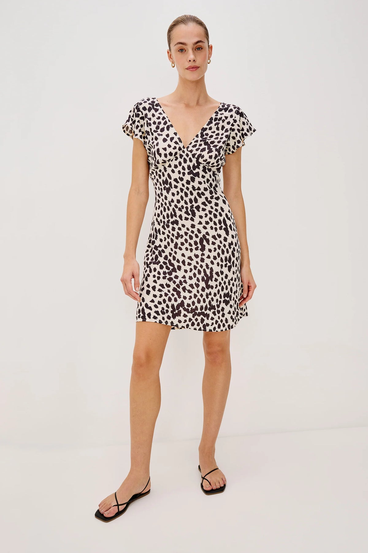 Rails Gigi Dress Taupe Spotted