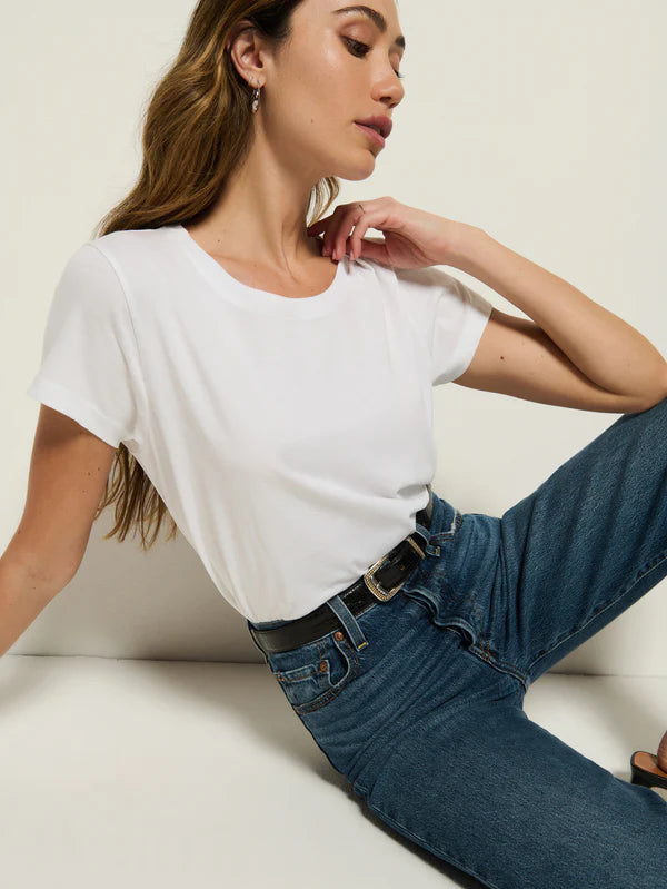 Nation LTD Goldie Boxy crew White