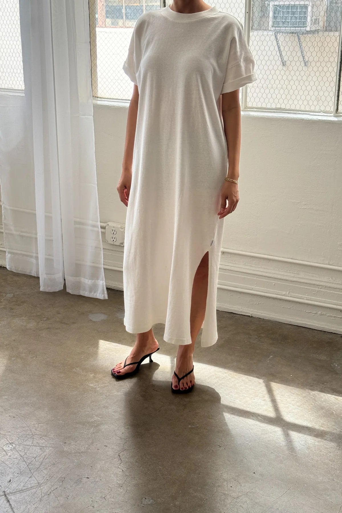 Le Bon Shoppe HER DRESS - WHITE COTTON