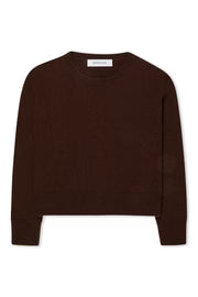 SPRWMN CASHMERE BOXY SWEATER - AMERICANO