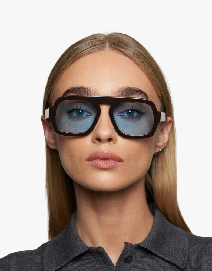 ELISA JOHNSON Jane Sunglasses in Dark Brown