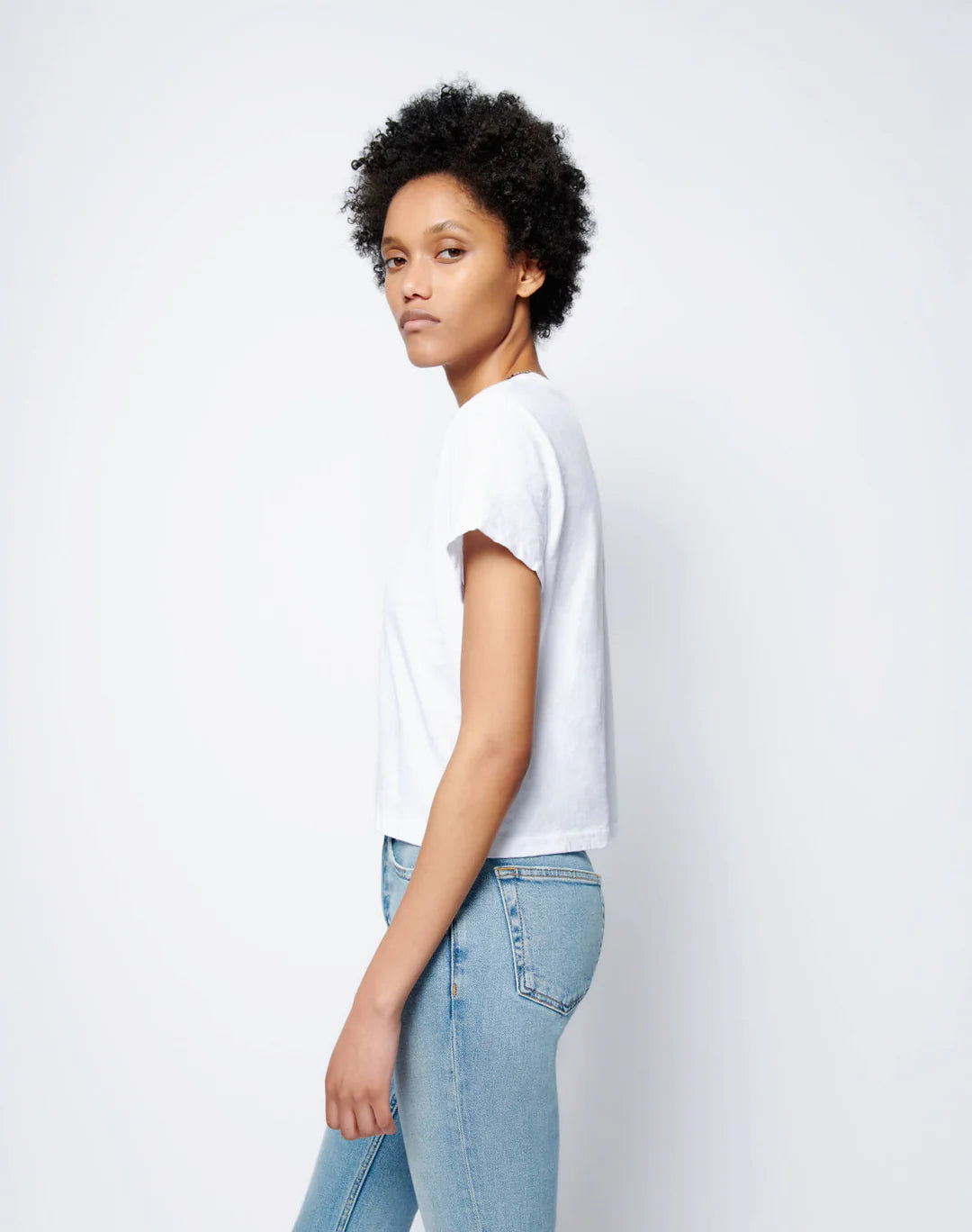 RE/DONE 1950s Boxy Tee optic white