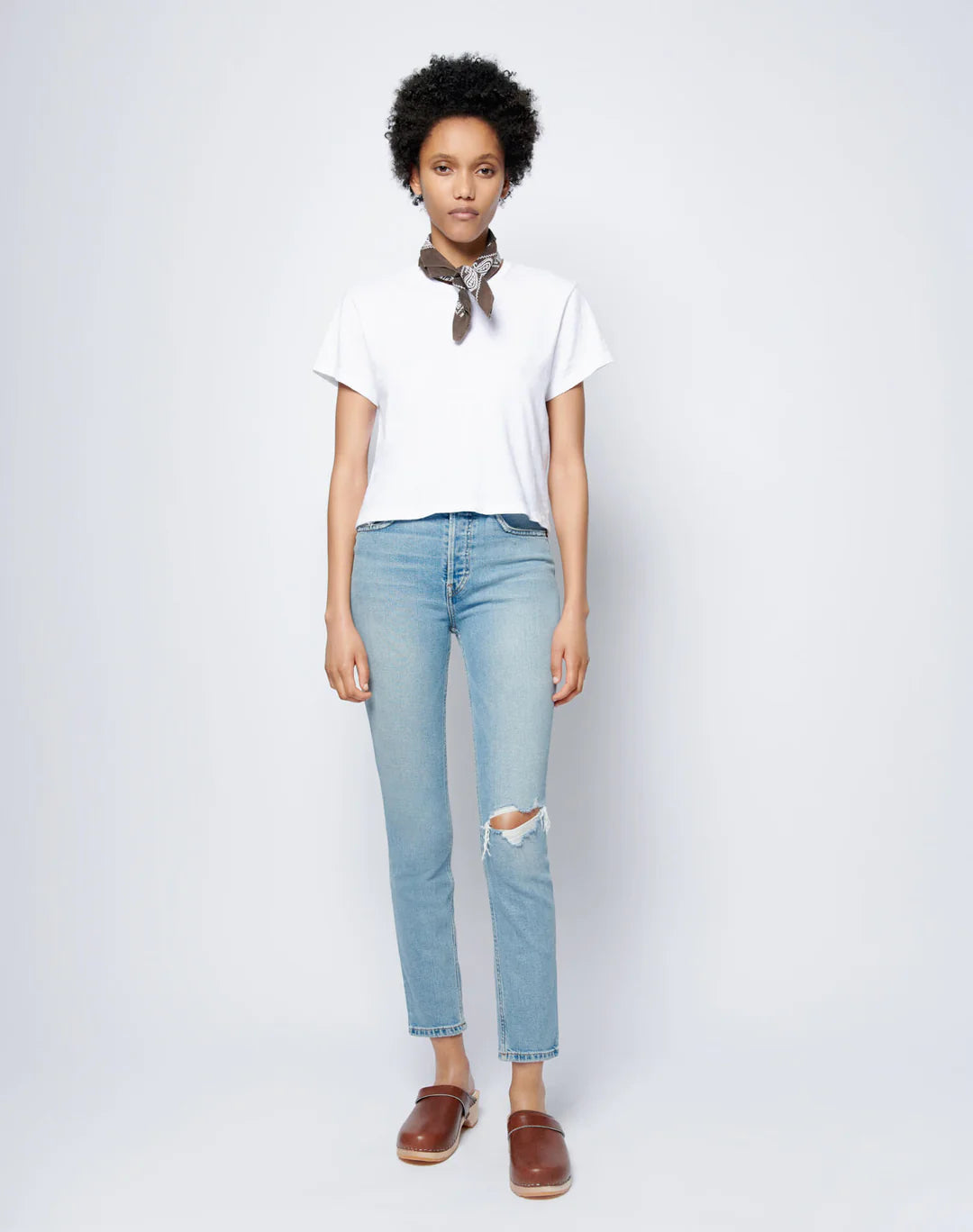 RE/DONE 1950s Boxy Tee optic white