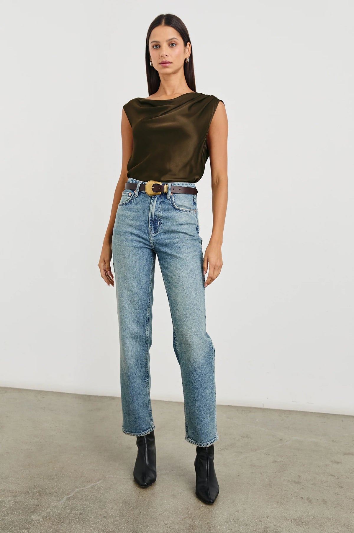 Rail Rodeo Belt Brown Gold