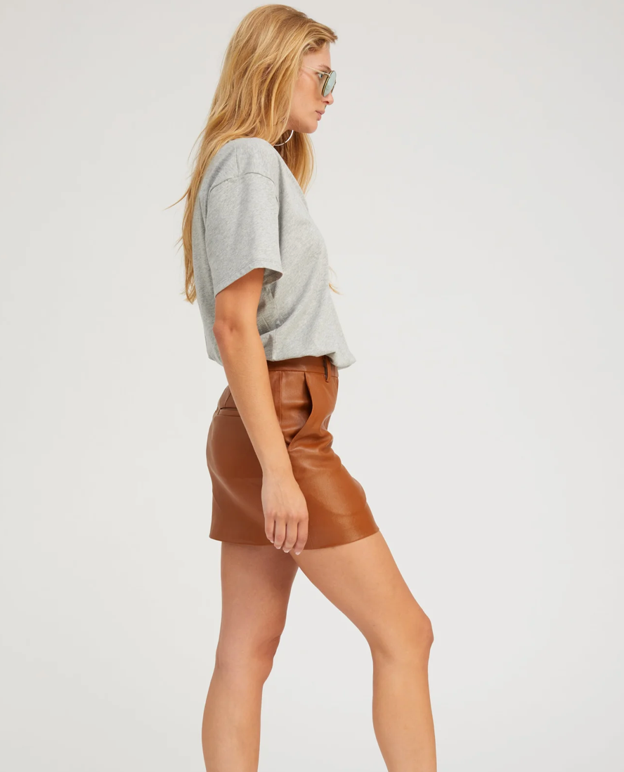 SPRWMN HEATHER GREY V-NECK TEE