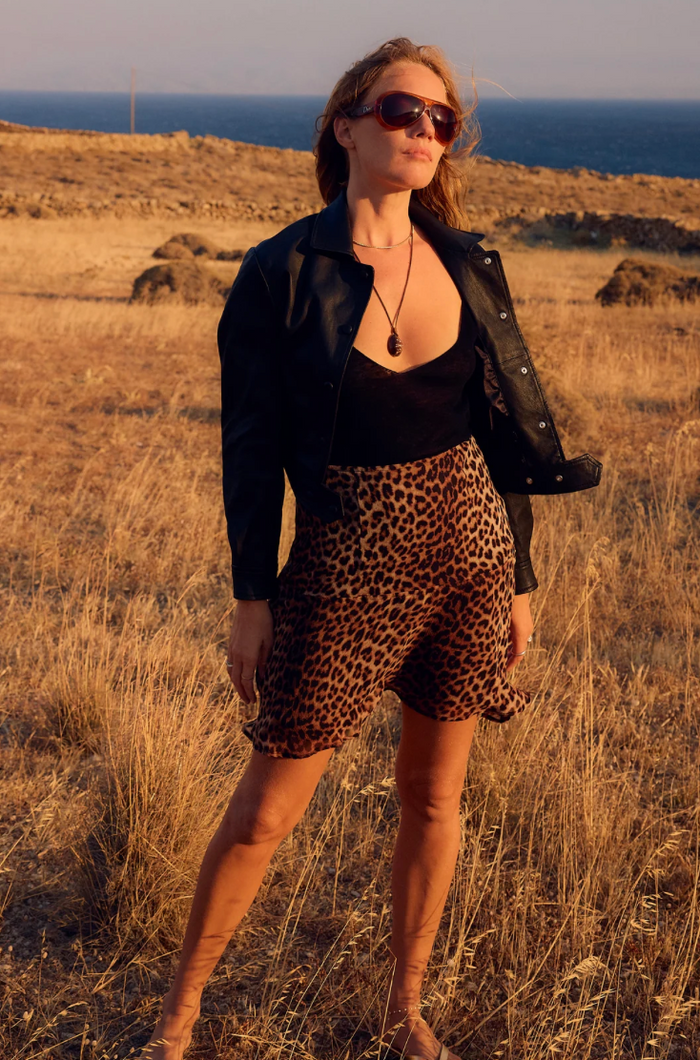 SPRWMN BLACK LEATHER HARDY JACKET