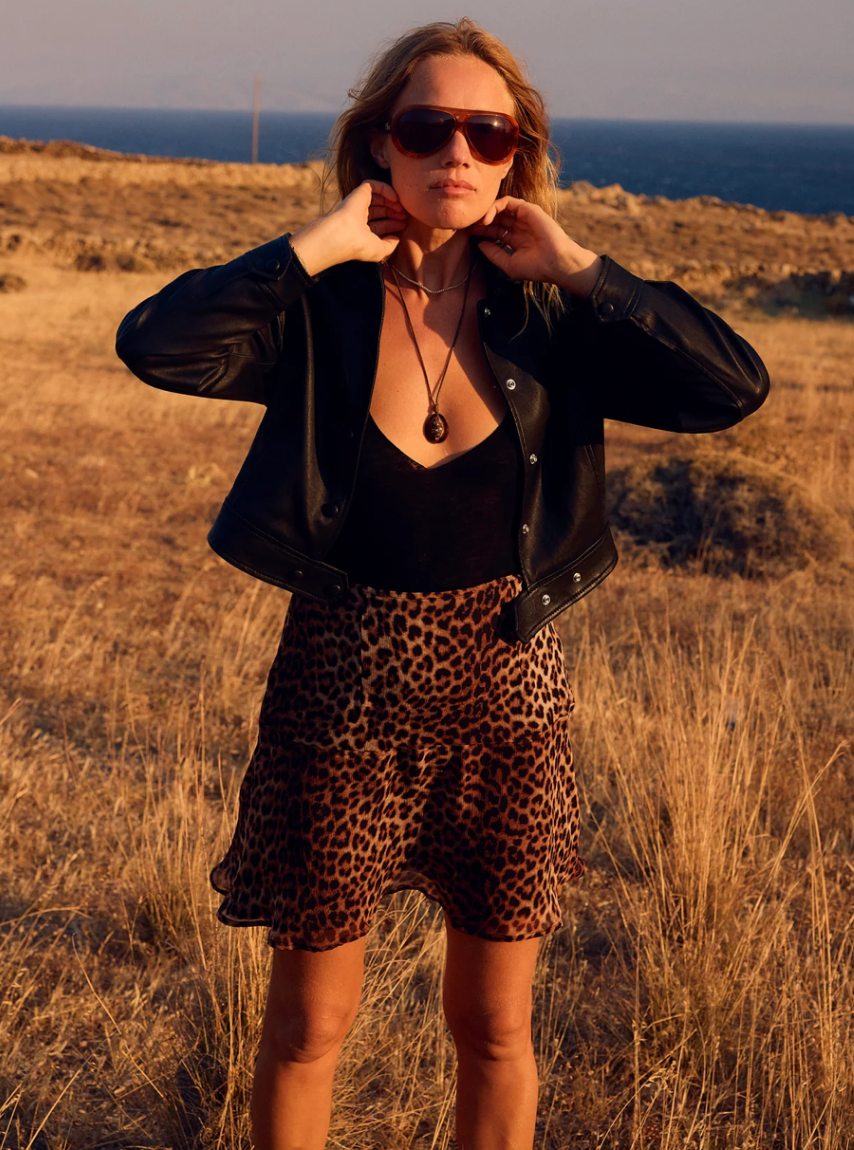 SPRWMN BLACK LEATHER HARDY JACKET