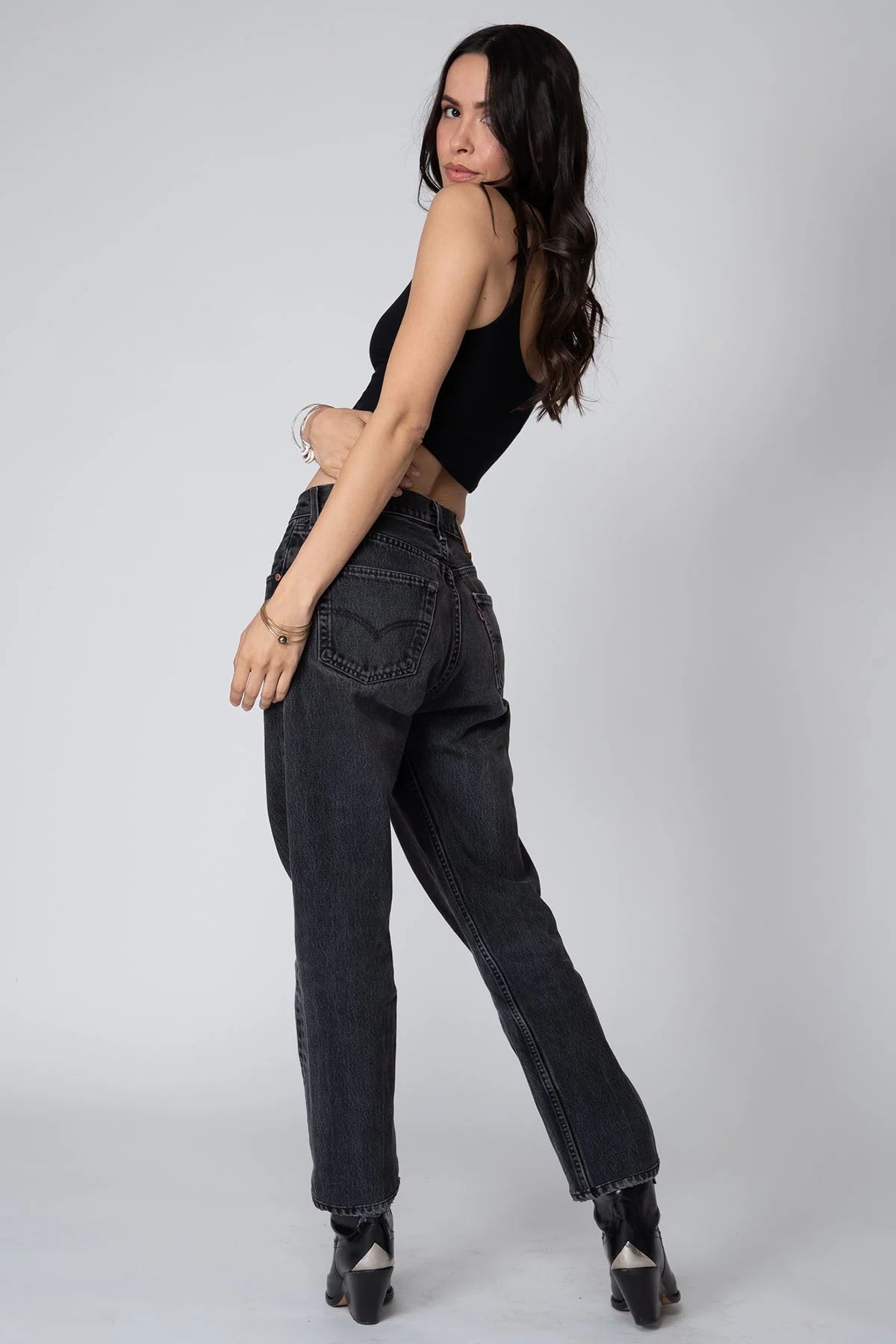 Stillwater RIB DOUBLE SCOOP CROP White or black