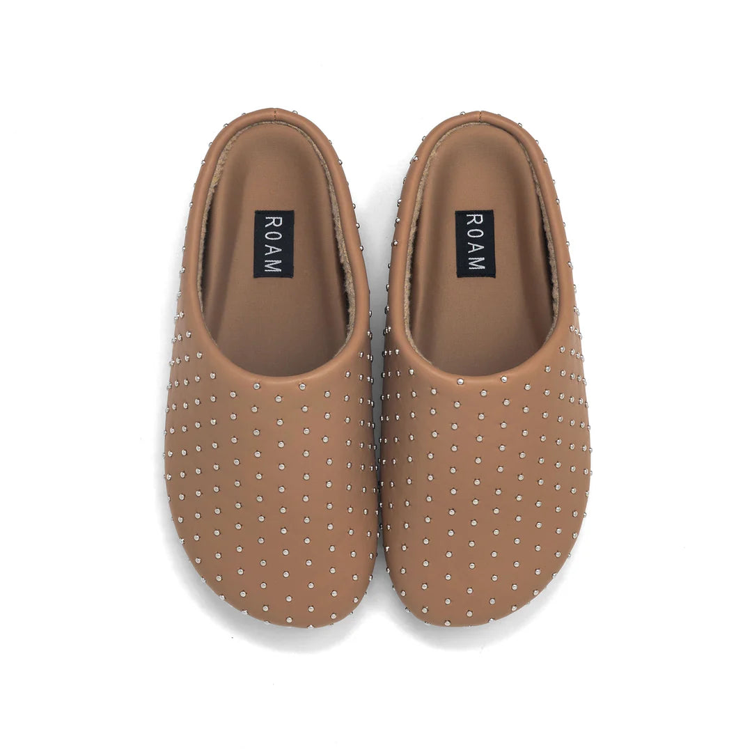 ROAM ROAM STUDDY CLOG NUDE VEGAN LEATHER