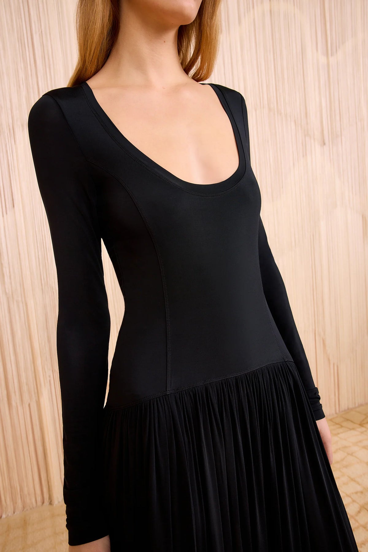 Ulla Johnson Amal Jersey U–Neck Dress Nior