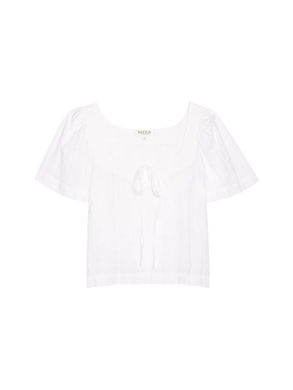 NATION LTD. Vanity Tie Top White