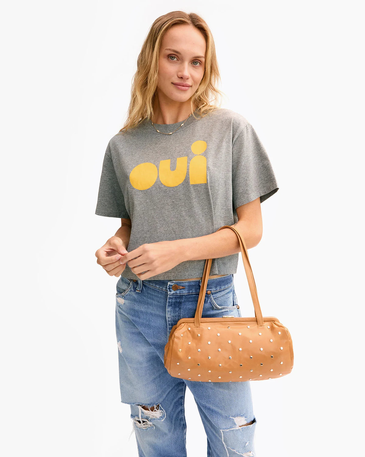 Clare V. Yvette Biscuit w/ Studs