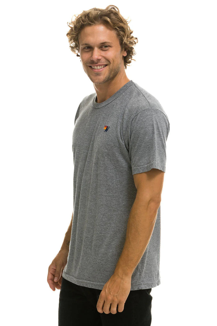 Aviator Nation BASIC TEE - HEATHER GREY