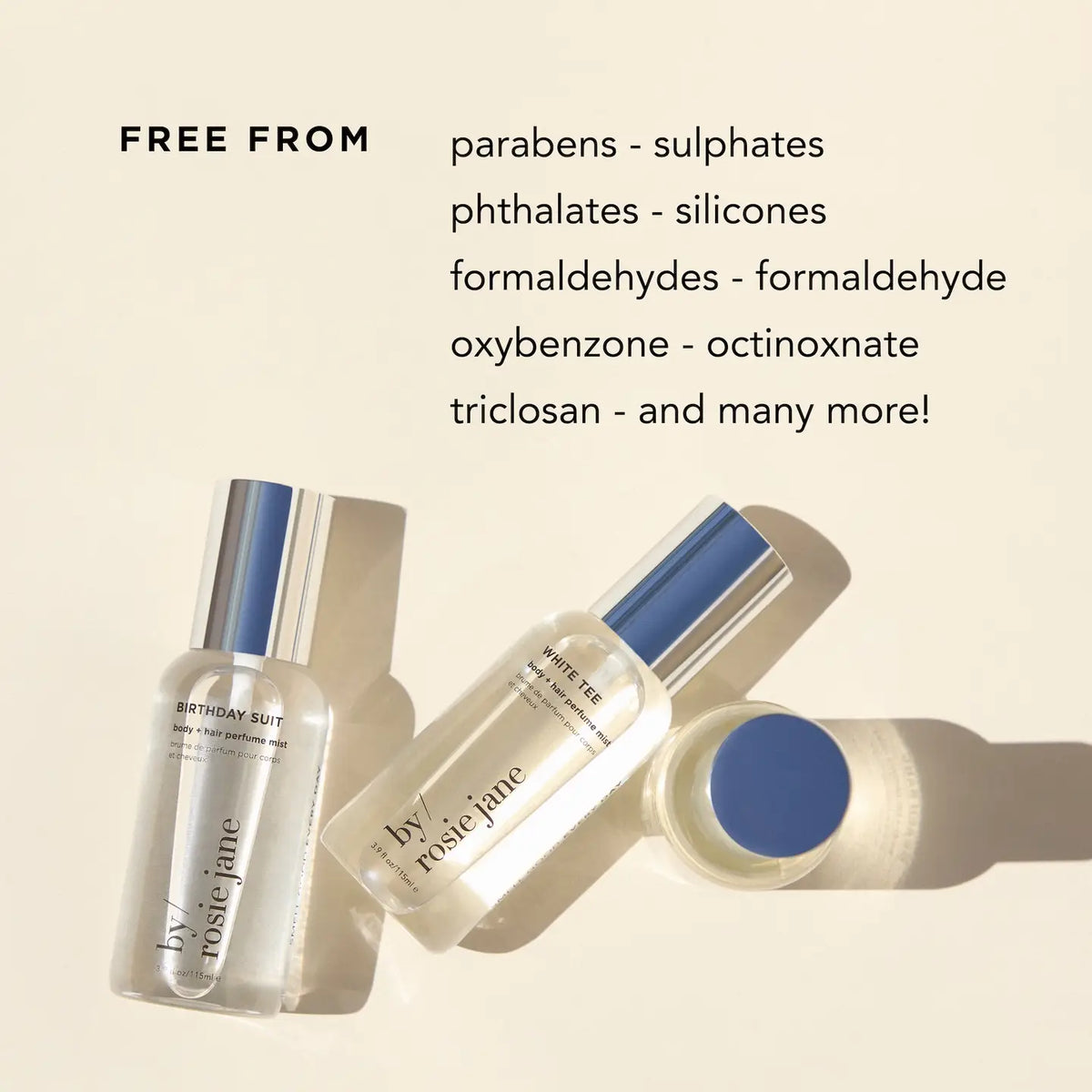 by/ Rosie Jane White Tee Body + Hair Perfume Mist