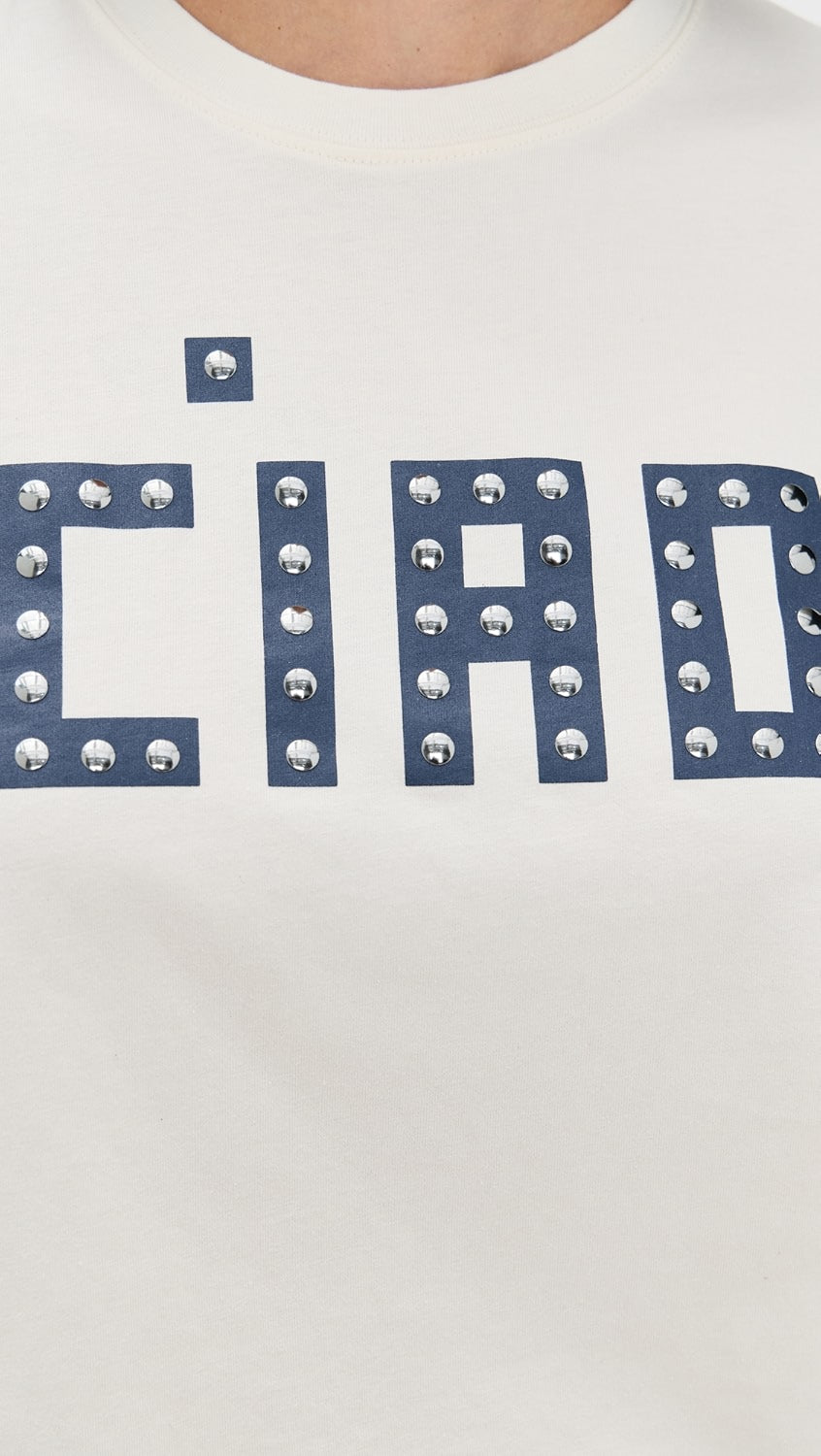 Clare V. Ciao Classic Tee With Studs