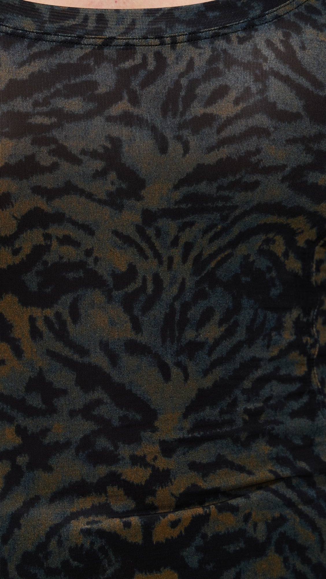 ULLA JOHNSON Aris Jersey Long Sleeve U-Neck Top - Desert Jasper